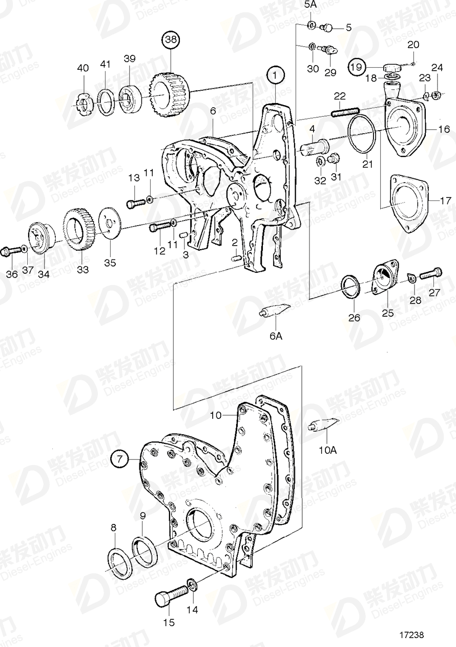 volvo penta Bearing spindle 8194626 Drawing volvo penta Bearing spindle 8194626 Drawing